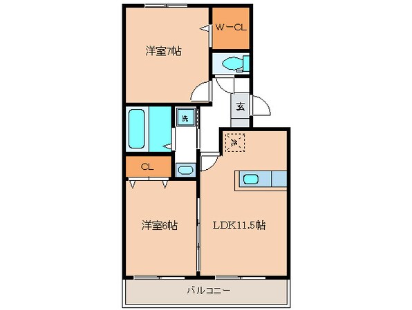 トップロード新石丸の物件間取画像